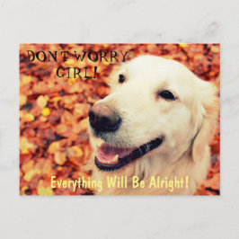 Postkarte für Hunde mit Text und Foto