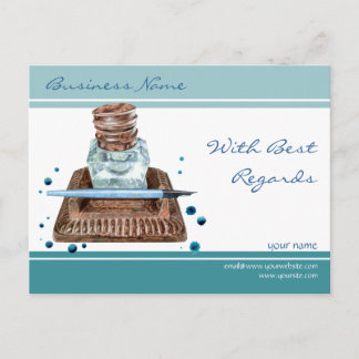 Postkarte für Inkwell Best Regards