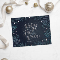 Postkarte für Joy and Wonder Business Holiday