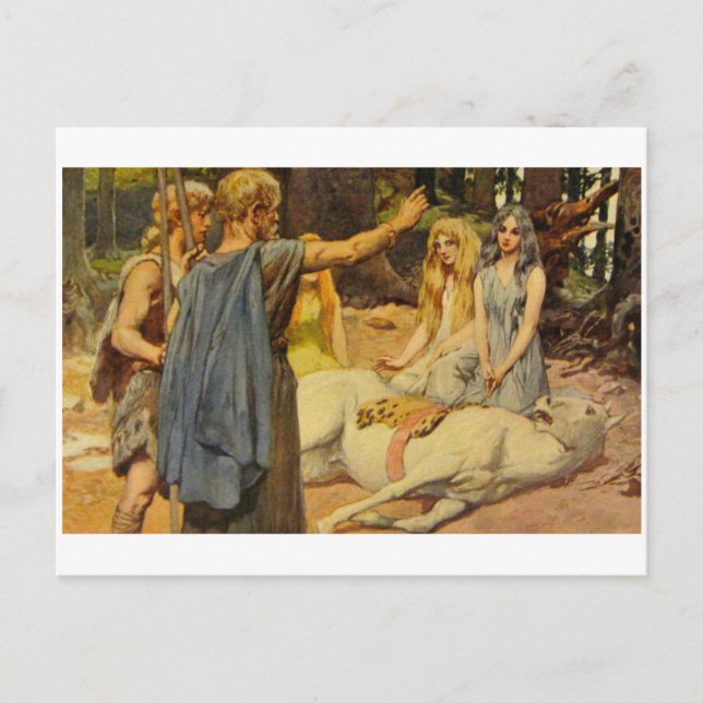 Postkarte für klassische Illustration (Vorderseite)