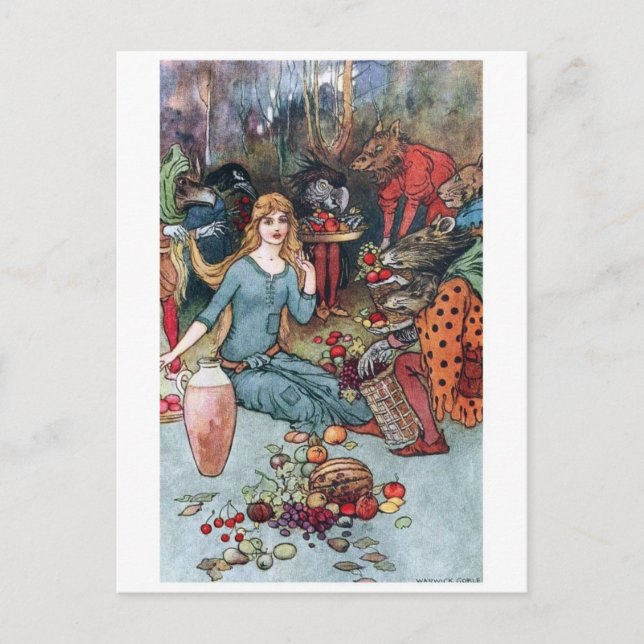 Postkarte für klassische Illustration (Vorderseite)