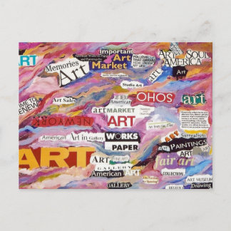 Postkarte für Kunstveranstaltungen