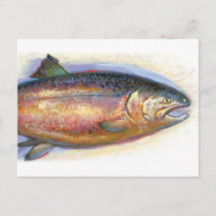 Postkarte für Lachs