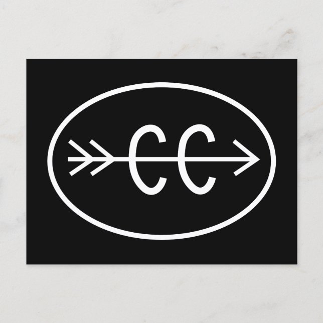 Postkarte für länderübergreifende Symbole (Vorderseite)