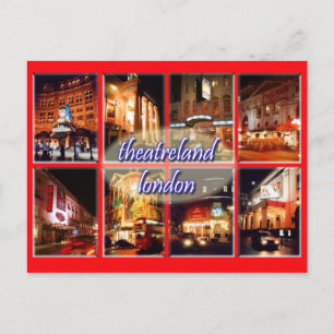 Postkarte für Londoner Theater