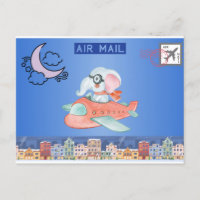 Postkarte für Luftpost