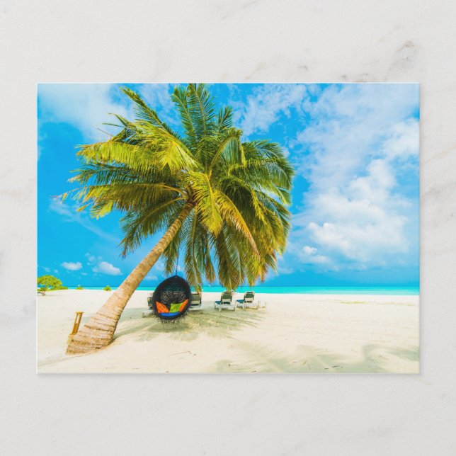 Postkarte für Maldives Beach (Vorderseite)