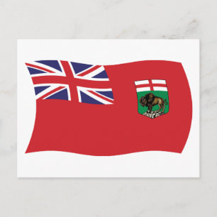 Postkarte für Manitoba-Flag