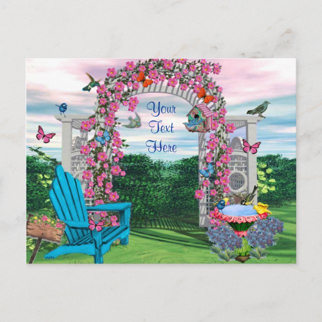 Postkarte für meinen Garten (Vorderseite)