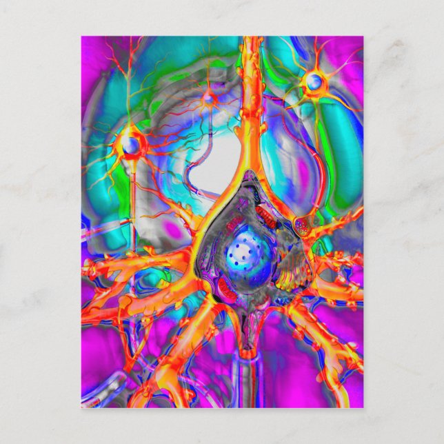 Postkarte für Neuronen (Vorderseite)