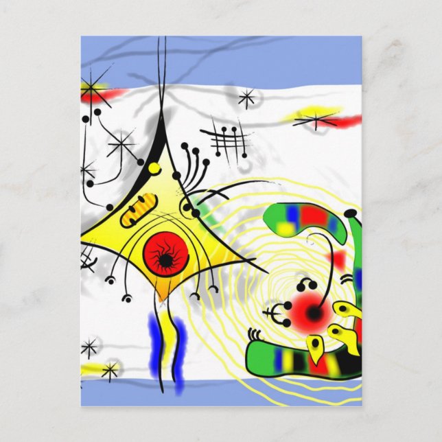 Postkarte für Neuronen (Vorderseite)