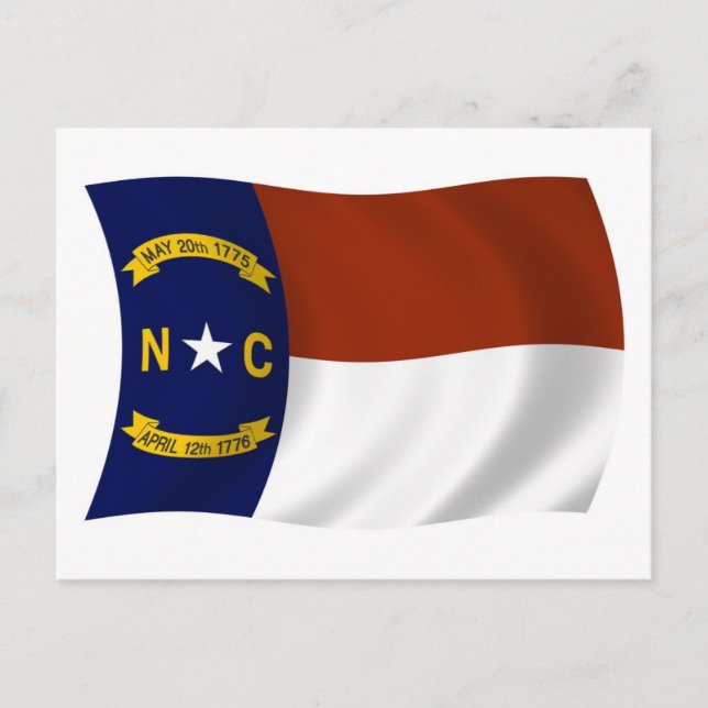 Postkarte für North Carolina (Vorderseite)