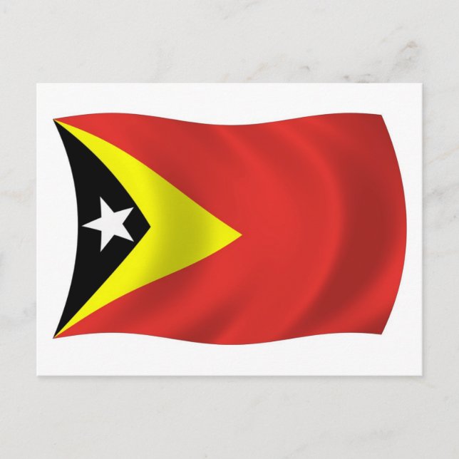 Postkarte für Osttimor-Flagge (Vorderseite)