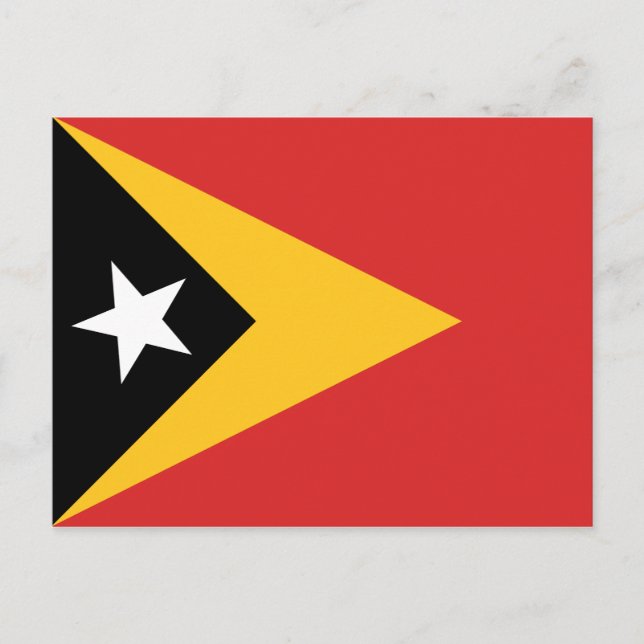 Postkarte für Osttimor-Flagge (Vorderseite)