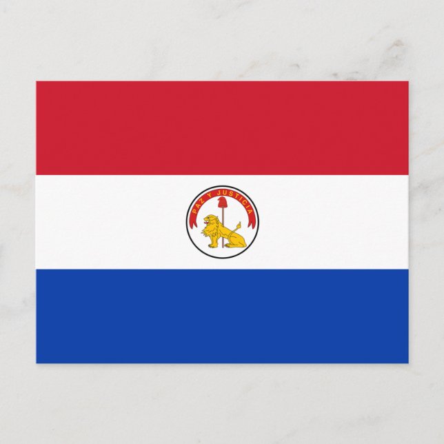 Postkarte für Paraguay (Vorderseite)