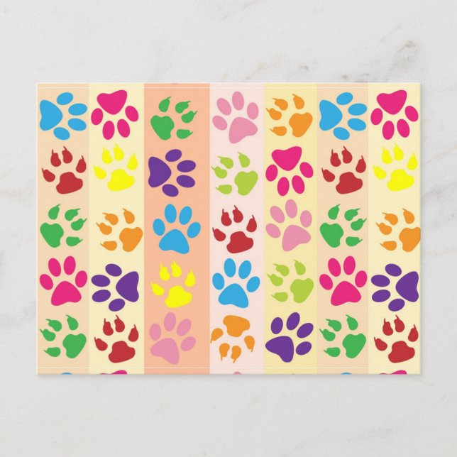 Postkarte für Paw Prints (Vorderseite)