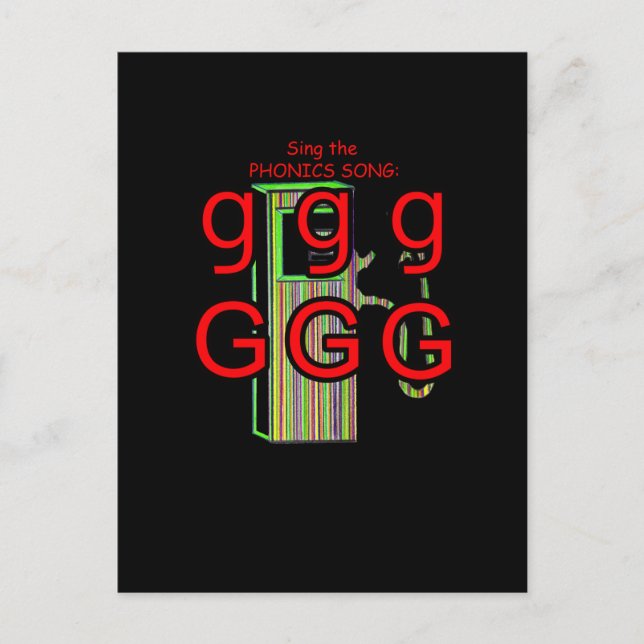 Postkarte für Phonics und Taschenkarte (Vorderseite)