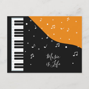 Postkarte für Piano Music