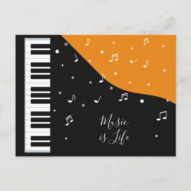 Postkarte für Piano Music (Vorderseite)