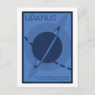Postkarte für Raumfahrt - Uranus