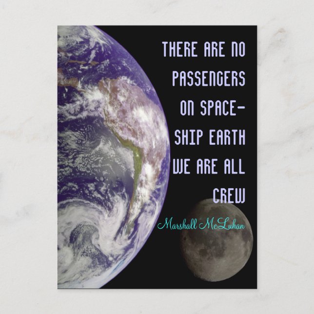 Postkarte für Raumschiff (Vorderseite)