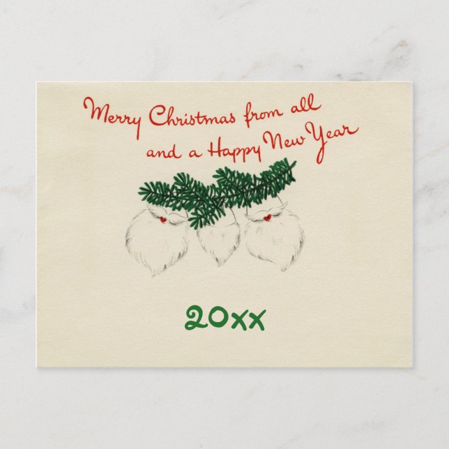 Postkarte für Santa Beards ändern (Vorderseite)