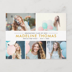 Postkarte für sauberen Collage Abschluss