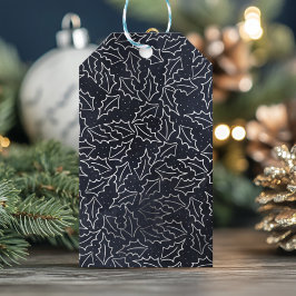 Postkarte für Schiffe und Silver Holiday Geschenkanhänger