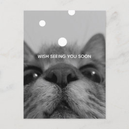 Postkarte für Schwarz und Weiß