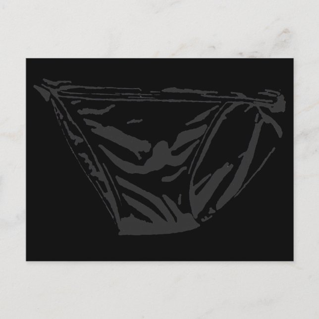 Postkarte für Schwarze Briefs (Vorderseite)