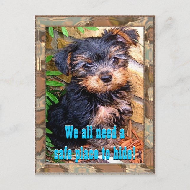 Postkarte für sicheren Platz (Vorderseite)