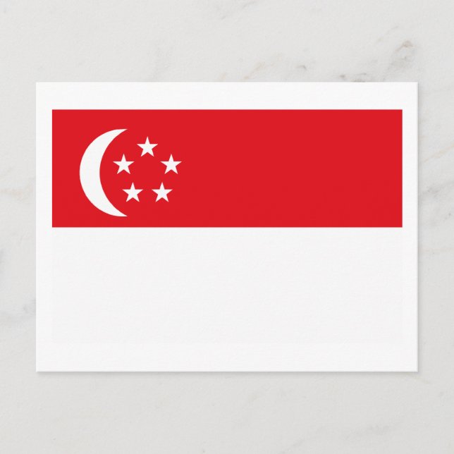 Postkarte für Singapur (Vorderseite)