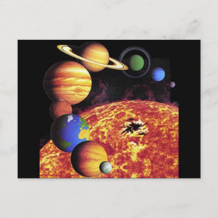 Postkarte für Sonnensysteme