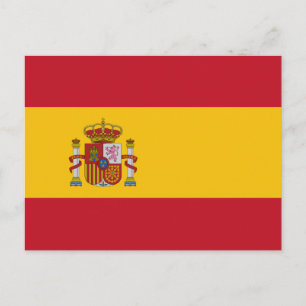 Postkarte für spanische Flagge