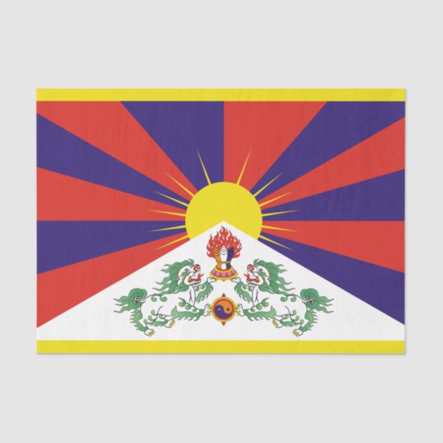 Postkarte für Tibet Seidenpapier (Vorderseite)