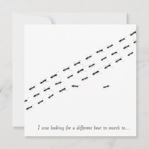 Postkarte für unabhängige Ameisen