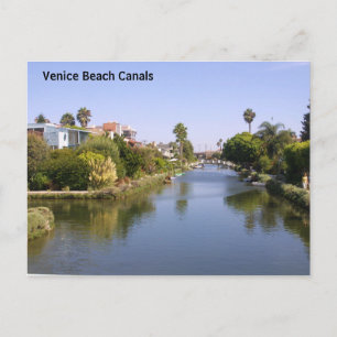 Postkarte für Venice Beach Canals