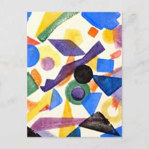Postkarte für Vintage geometrische Malerei