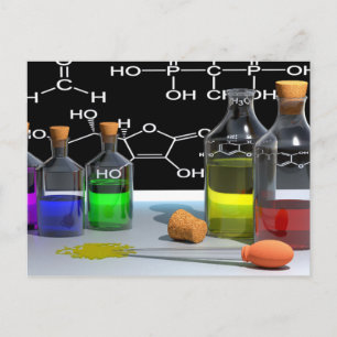 Postkarte für wissenschaftliche Chemie