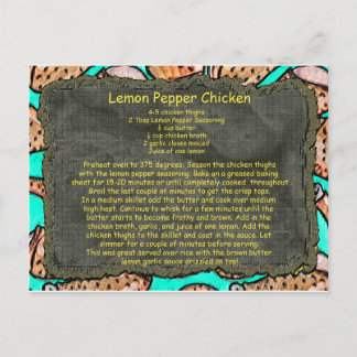 Postkarte für Zitronenpfeffer