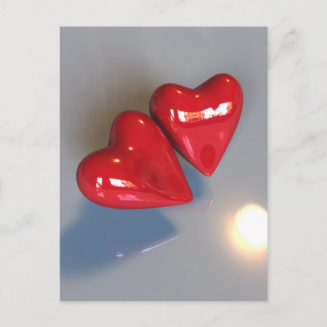 Postkarte für zwei Herzen (Vorderseite)