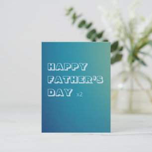 Postkarte - Gay Father's Day x2