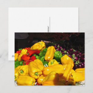 Postkarte - Gelbe Paprika