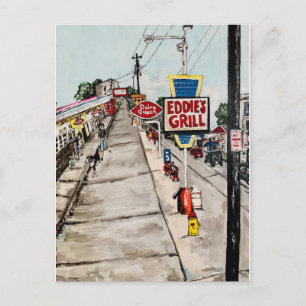 Postkarte "Genf- On-the-Lake Street View"