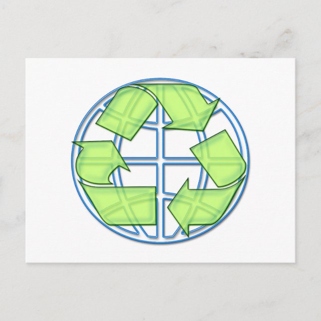 Postkarte gerecycelt (Vorderseite)
