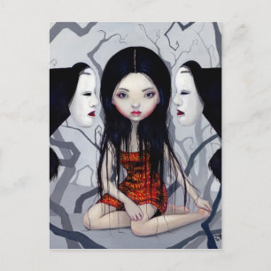 Postkarte "Gesichtslose Geister"