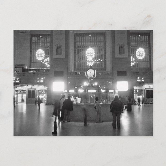 Postkarte "Gespenster in Grand Central" (Vorderseite)