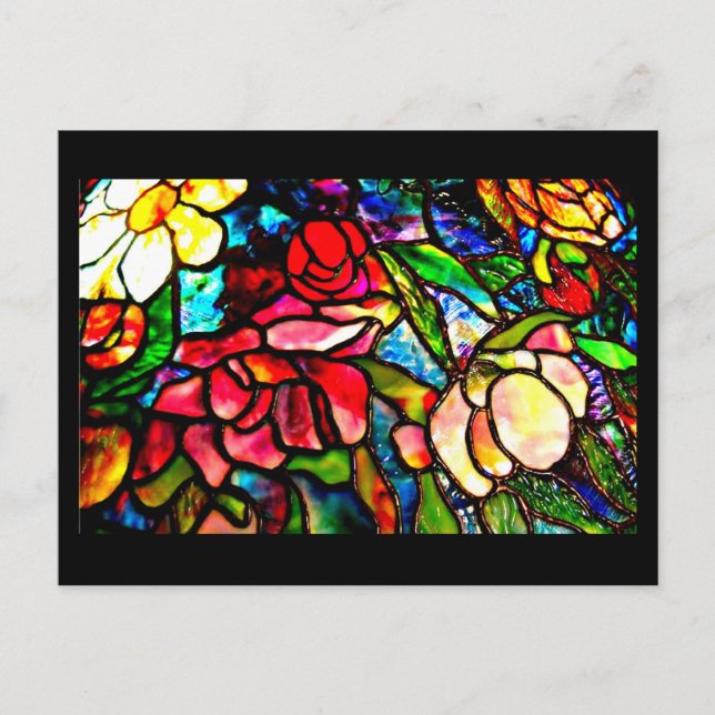 Postkarte: Glass-Louis Tiffany 18 Postkarte (Vorderseite)