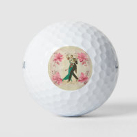 Postkarte Golfball