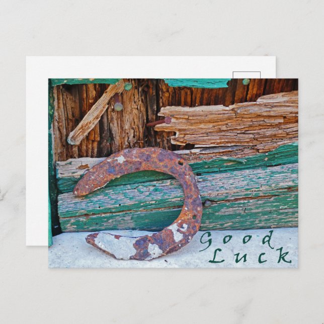 Postkarte "Good Luck" (Vorne/Hinten)